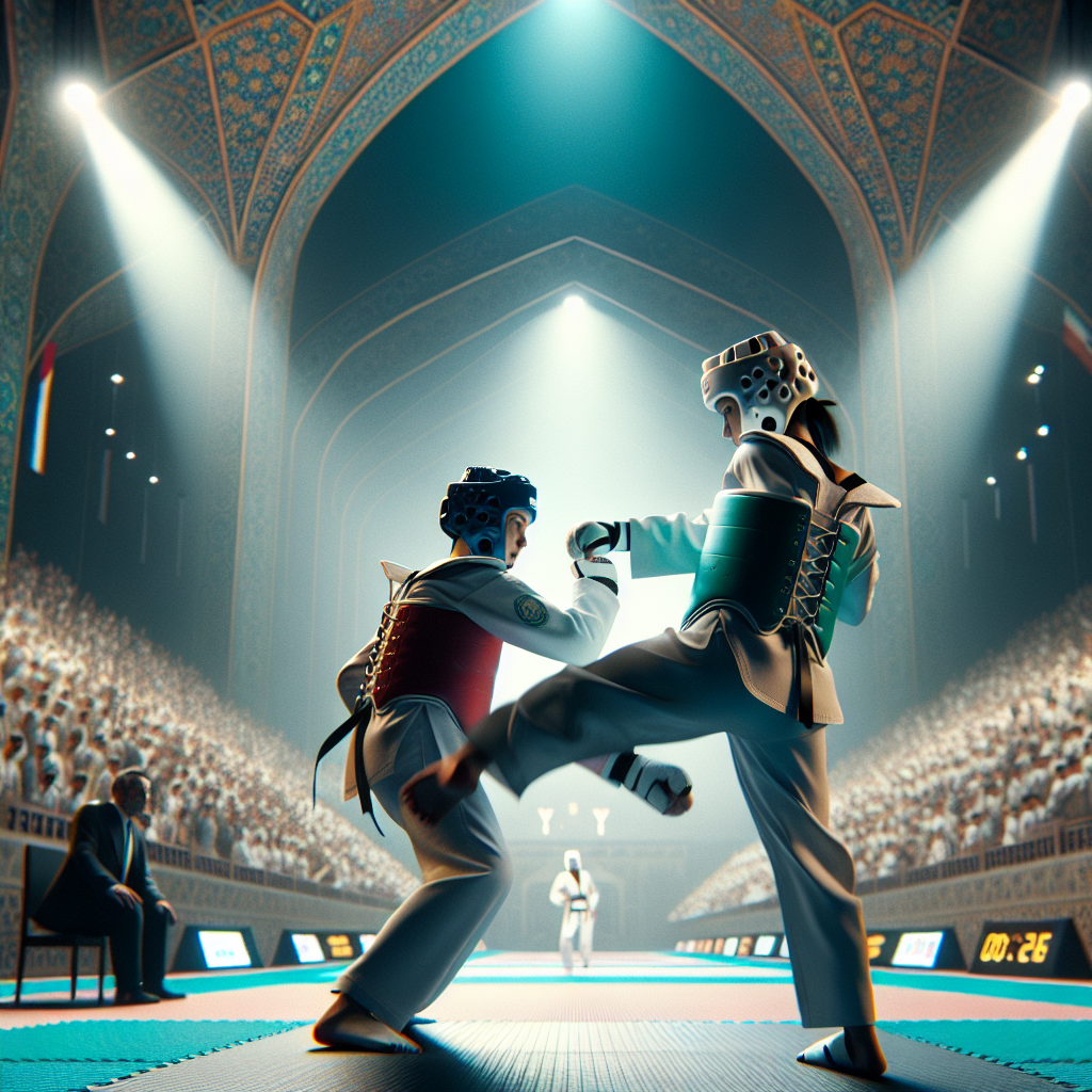 Казахстанская таеквондистка уступает иранской сопернице, Исламиада 2025, Самарканд, счет 8:12, бронза упущена